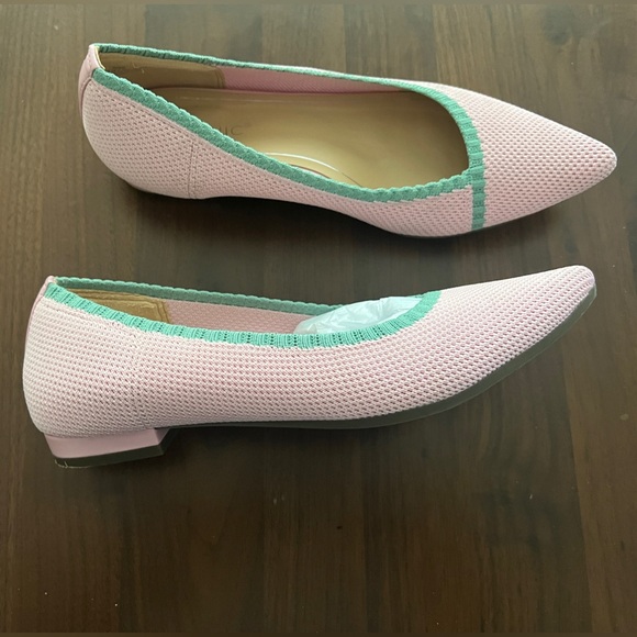 NIB - Vionic Dahlia Women’s Point Toes Flats  - Pink / Green - Size 7.5 - Picture 5 of 7